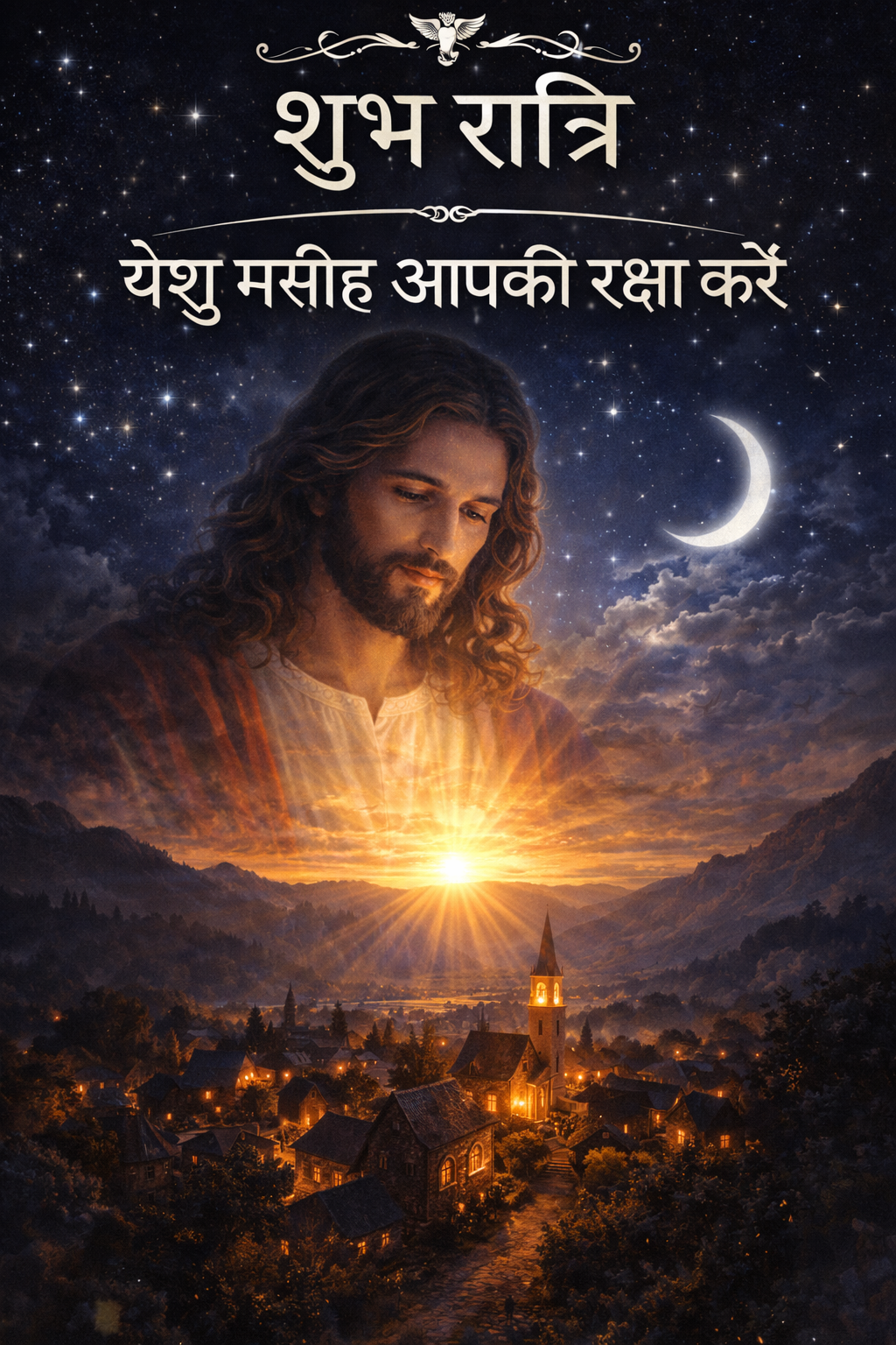 Yesu Wallpaper — Good Night Hindi Prayer